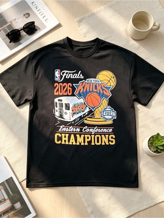 wendelra Other - Knicks 2026 Finals Champions Short Sleeve Tee - Black